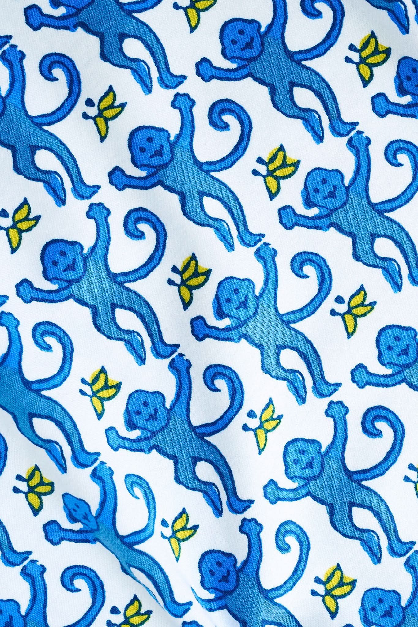 Monkey Long Sleeve Polo Pajamas