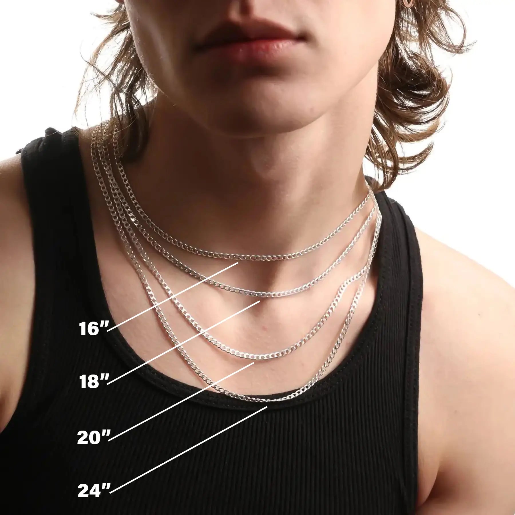 STERLING SILVER CURB CHAIN