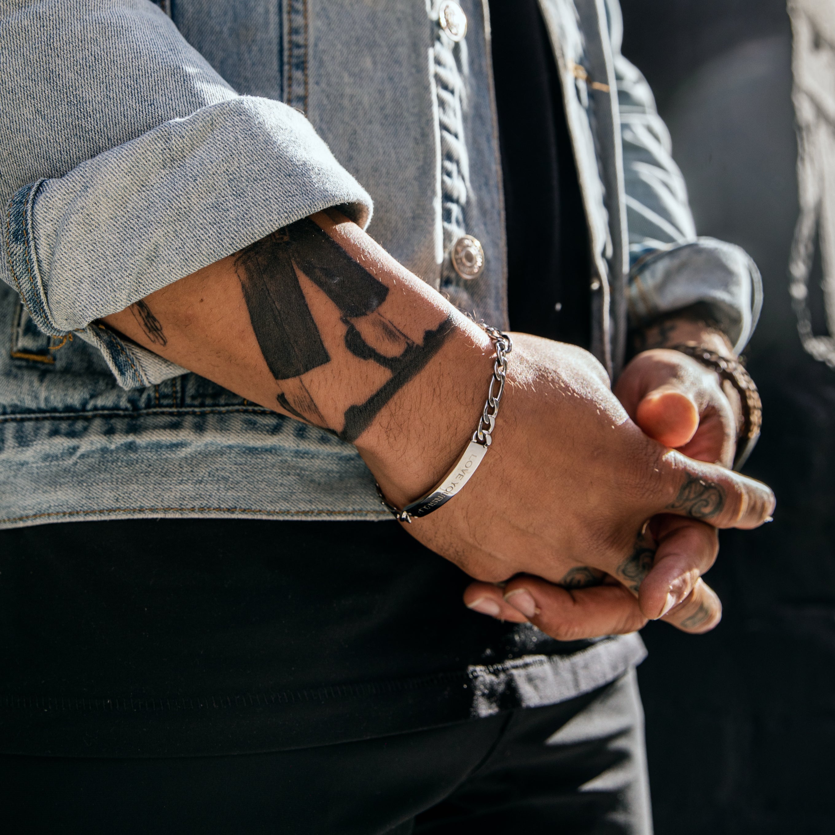 7mm Figaro Link ID Bracelet