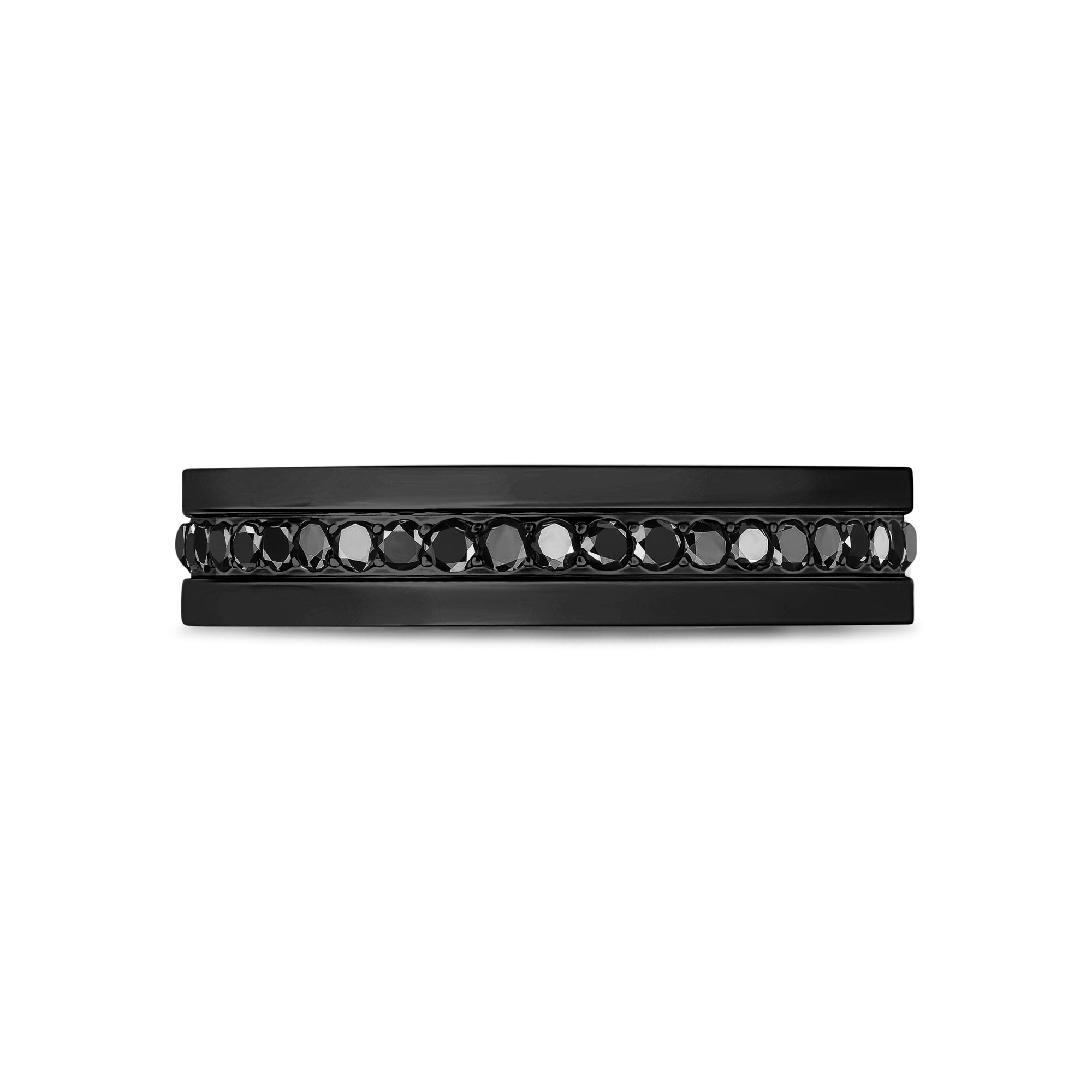 Modern Noir Gemstone Band