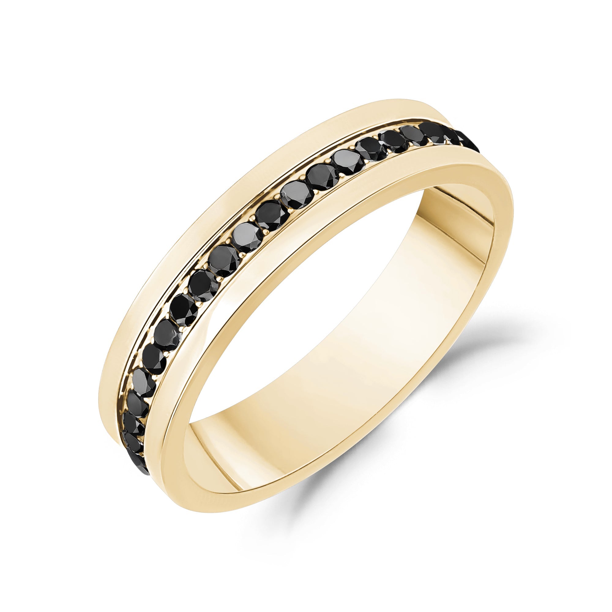 Modern Noir Gemstone Band