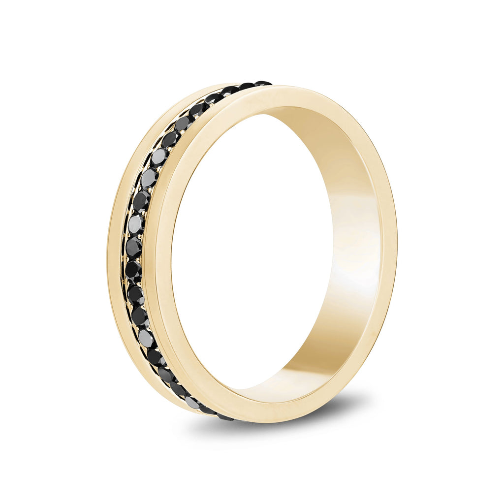 Modern Noir Gemstone Band