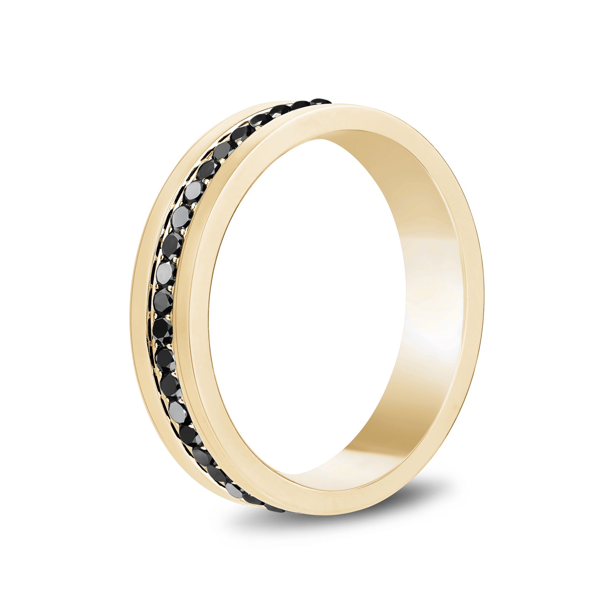 Modern Noir Gemstone Band