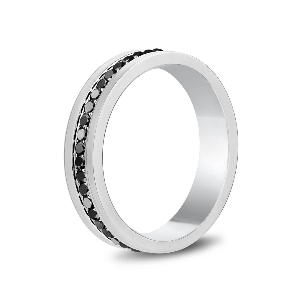 Modern Noir Gemstone Band