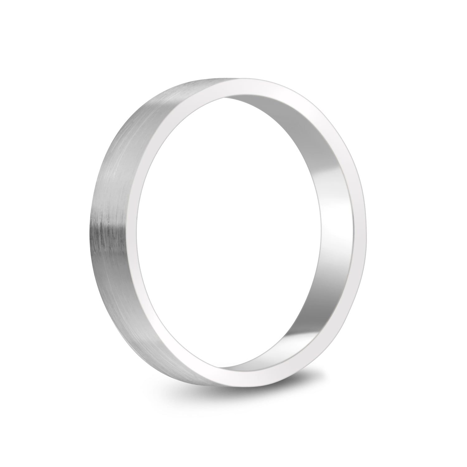 4mm Matte Flat Wedding Band