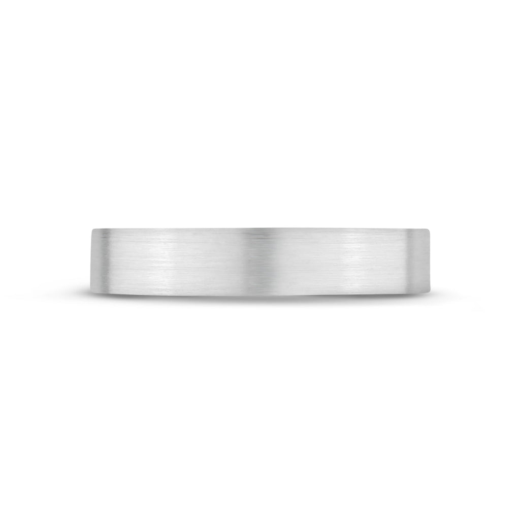 4mm Matte Flat Wedding Band