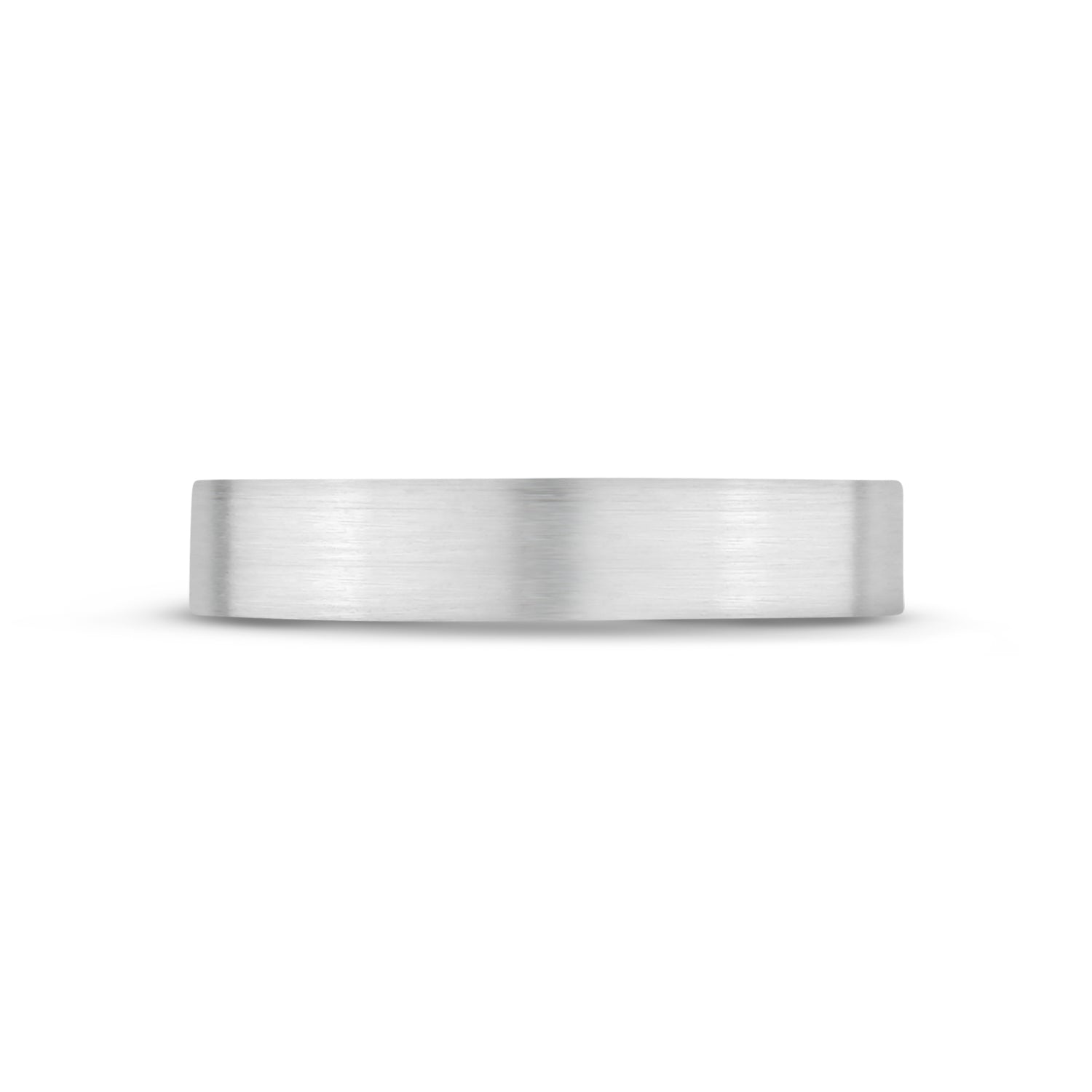 4mm Matte Flat Wedding Band
