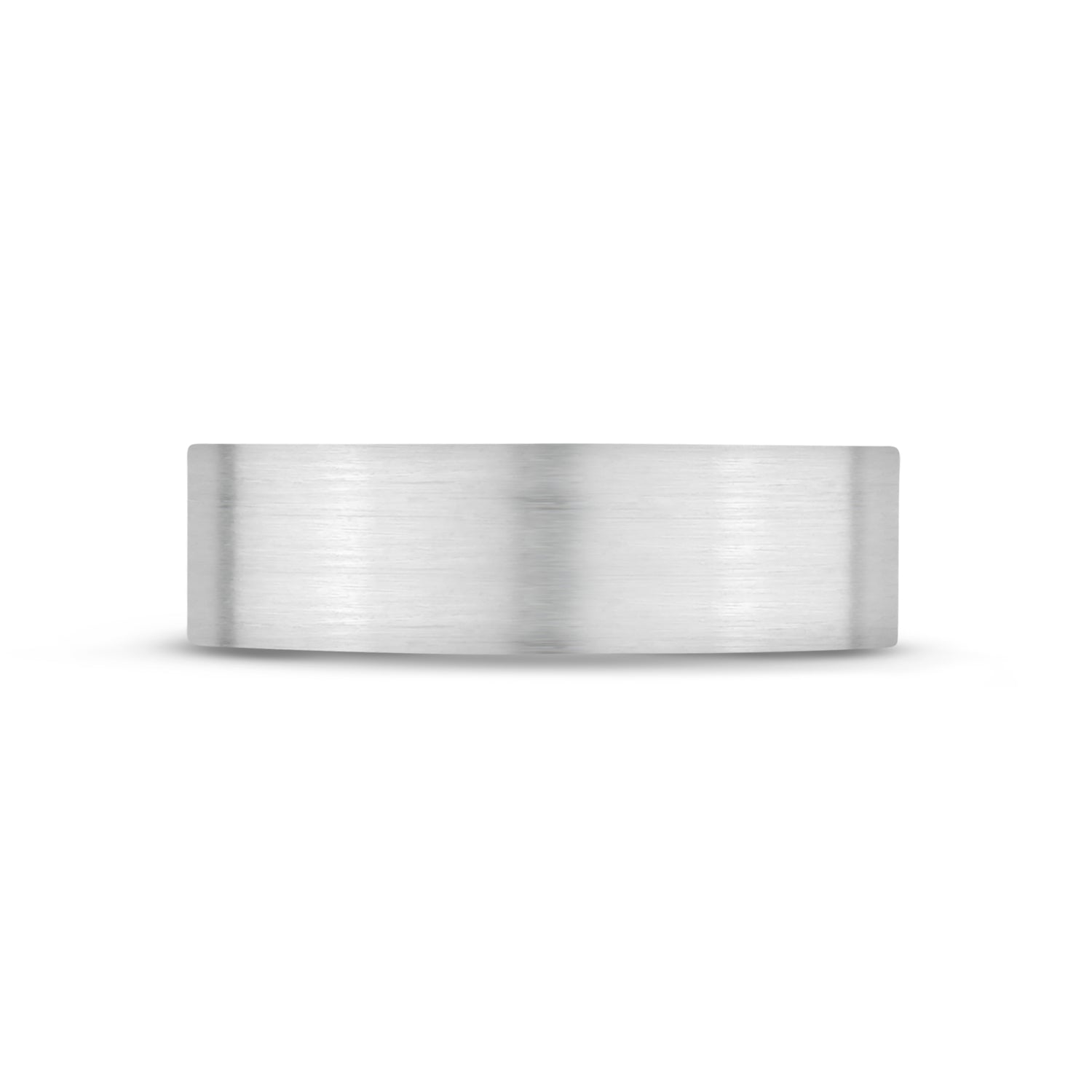 6mm Matte Flat Wedding Band
