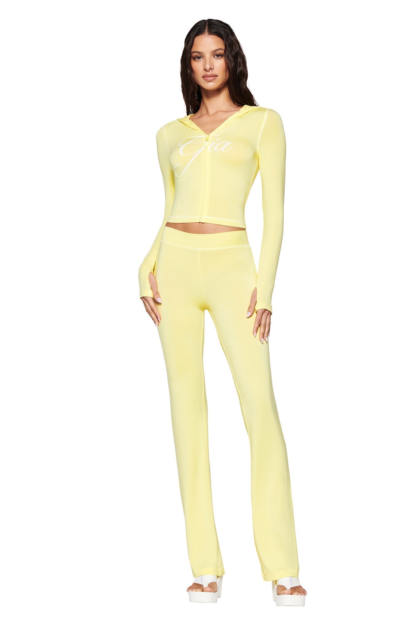 BLARE HOODIE - YELLOW : PALE YELLOW
