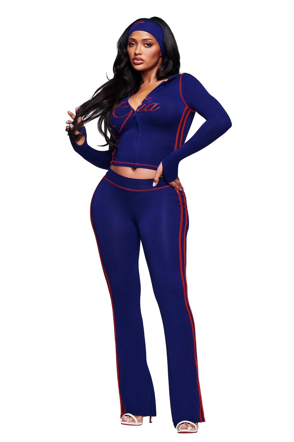 BLARE SPORT HOODIE AND HEADBAND - NAVY