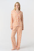 Monkey Long Sleeve Polo Pajamas