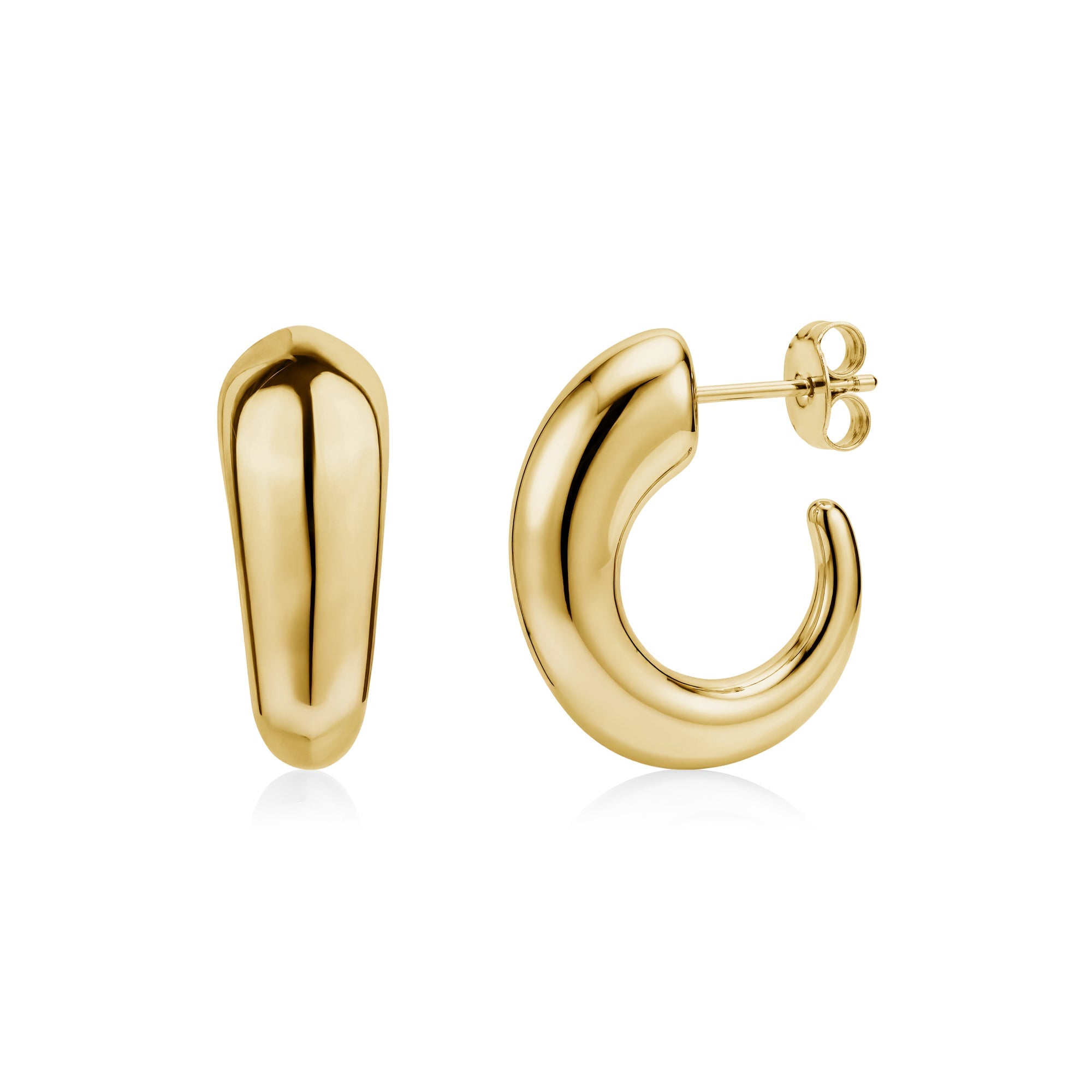 Smooth Bold Arc Earrings