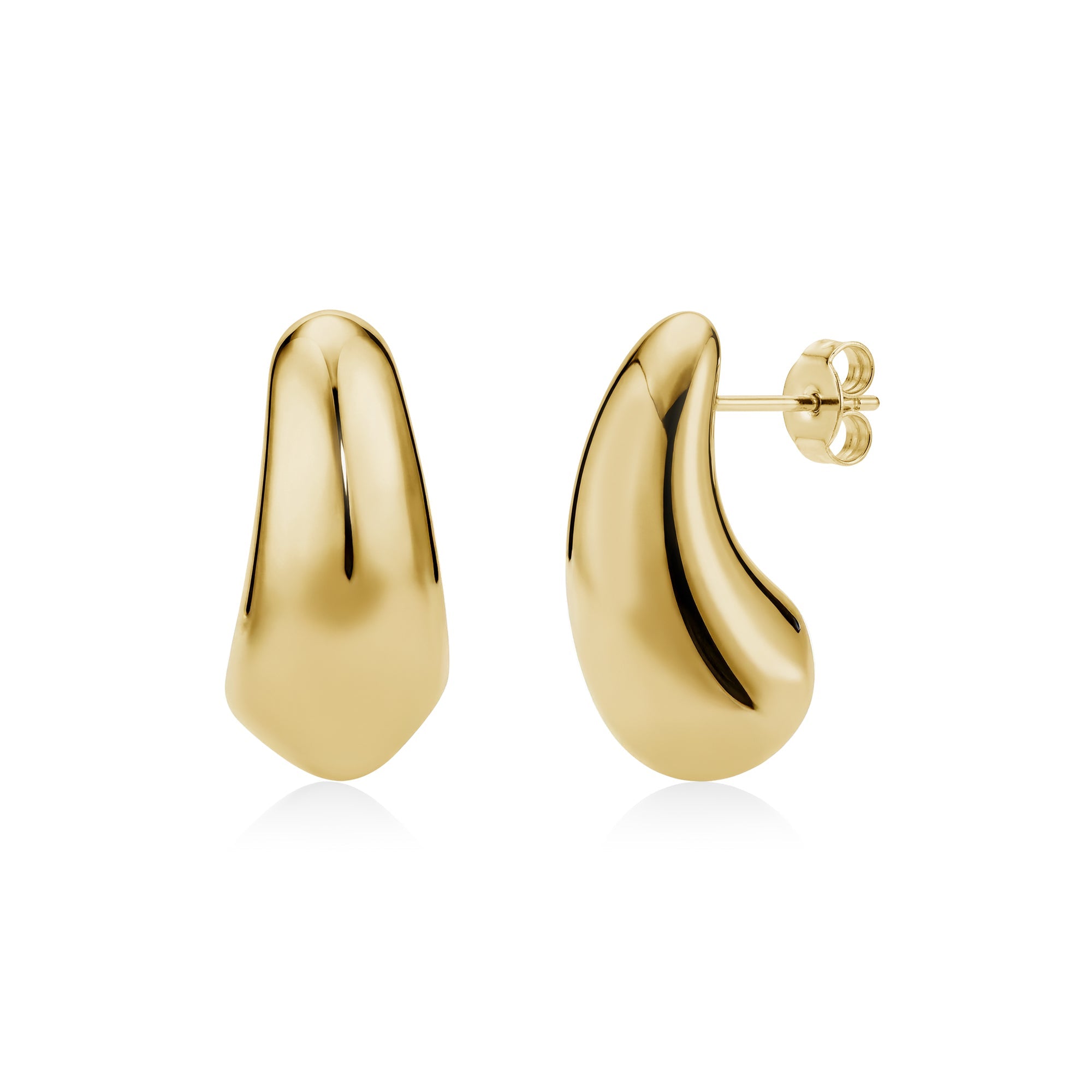 Bold Fluid Drop Earrings