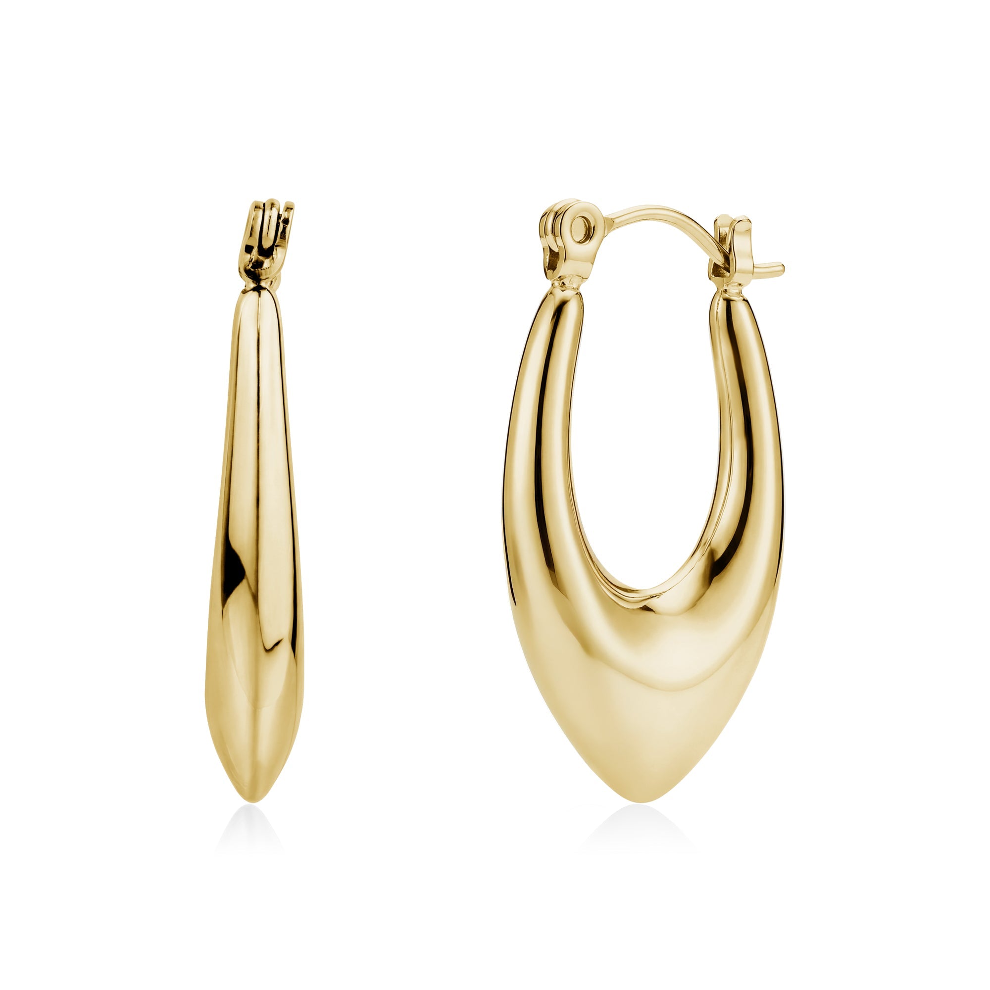 Vortex Drop Hoop Earrings