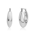 Oval Statement Hoop Earrings
