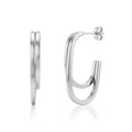 Twin Curve Hoop Earrings