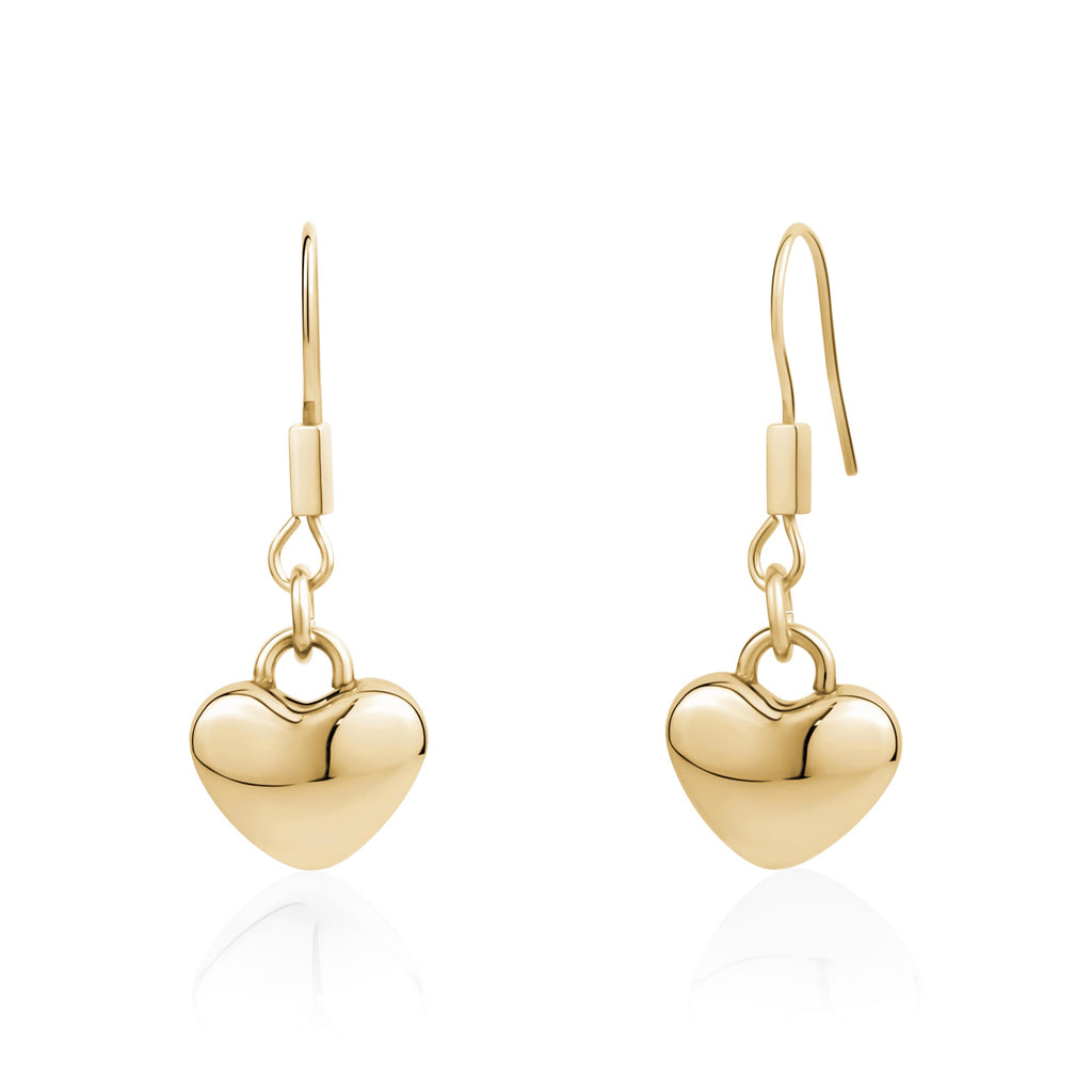 Dangling Heart Earrings