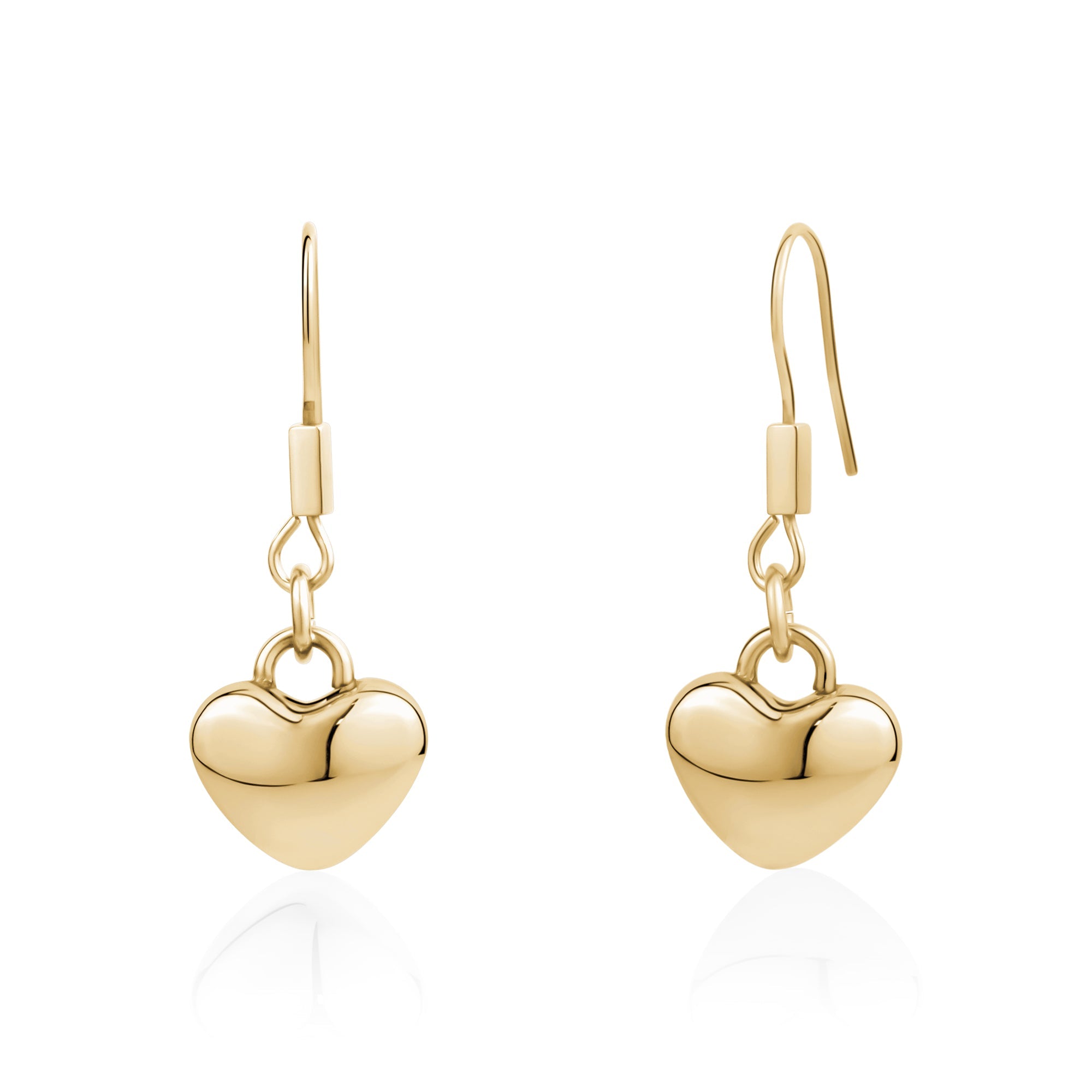 Dangling Heart Earrings