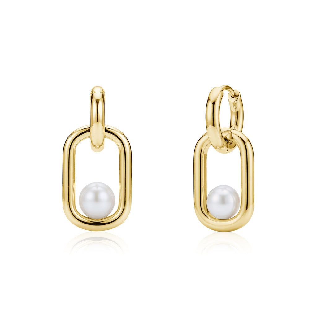 Pearl Link Signature Earrings