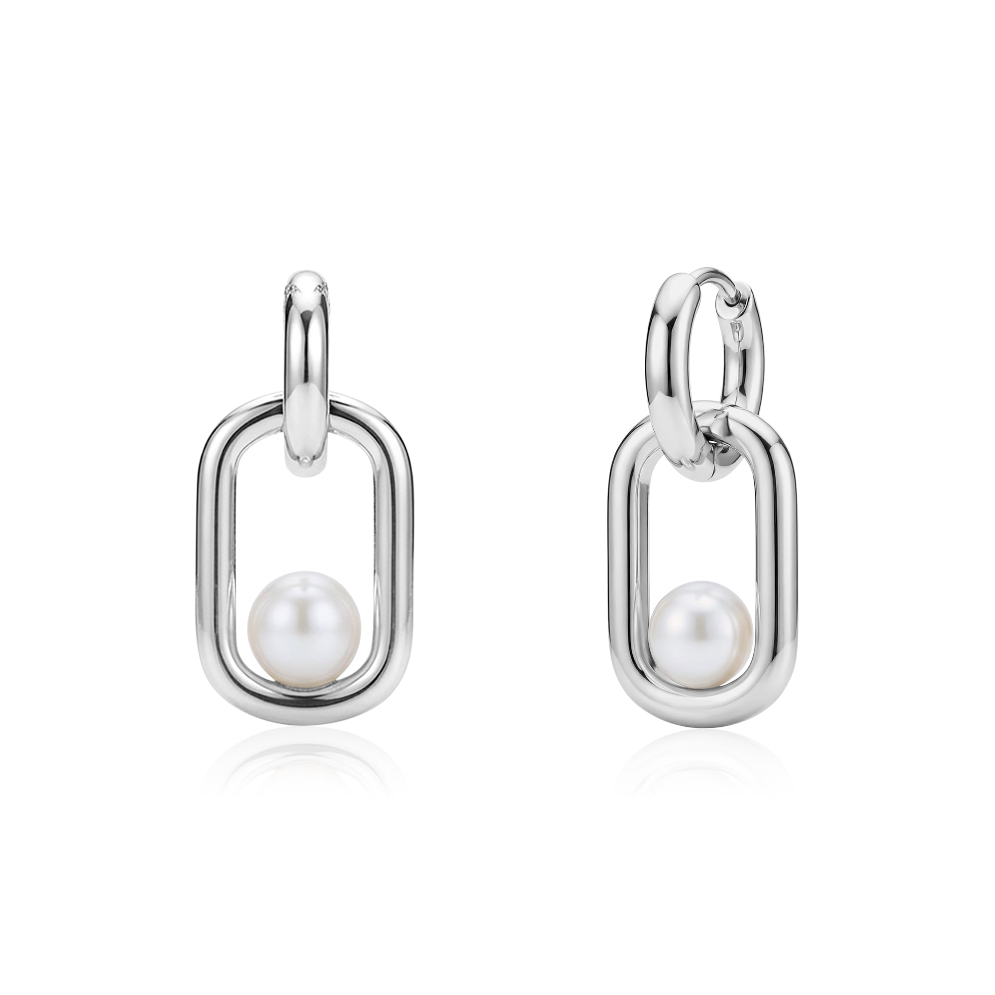 Pearl Link Signature Earrings