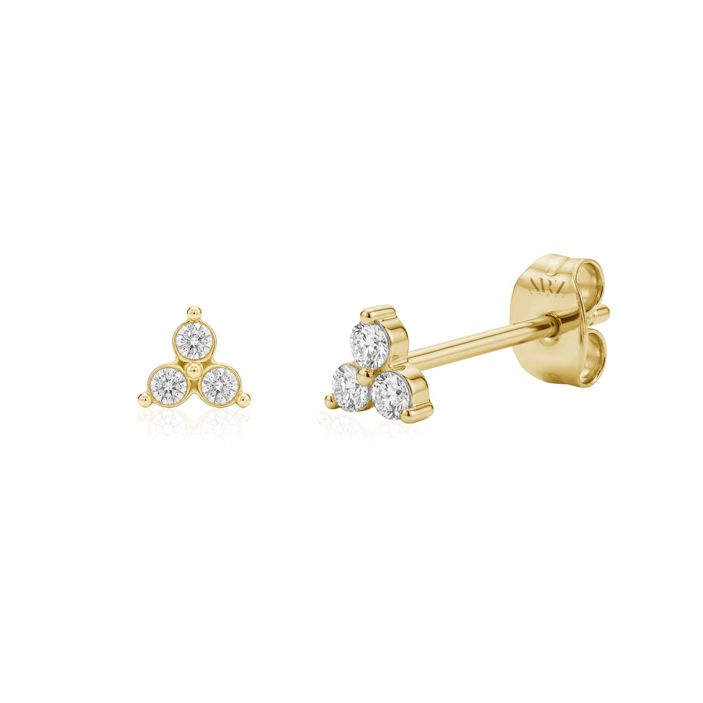 Small Lotus Flower Stud Earrings