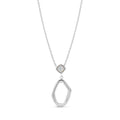 Fluid Drop Mother of Pearl Pendant Necklace