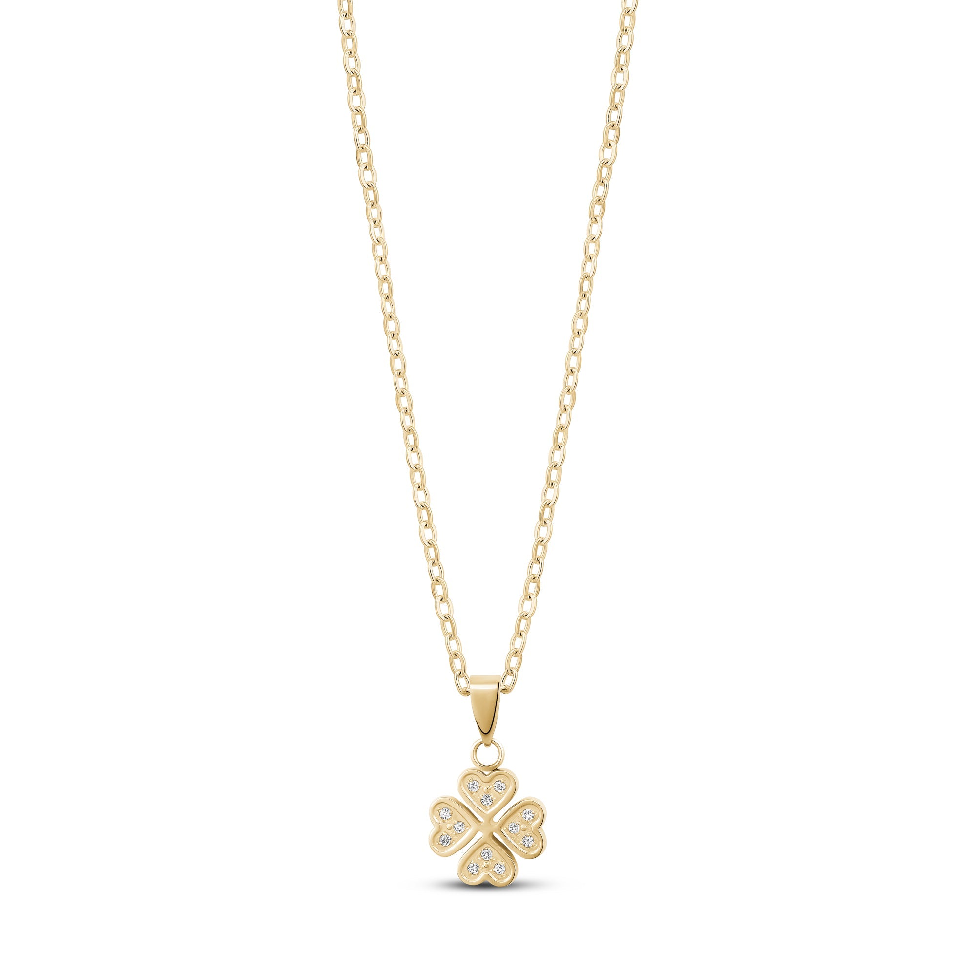 Four Hearts Clover Pendant