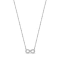 Pavé Infinity Pendant Necklace