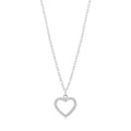 Pavé Open Heart Pendant