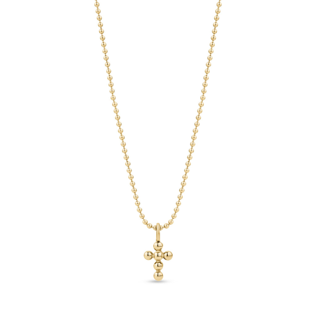 Mini Beaded Cross Pendant