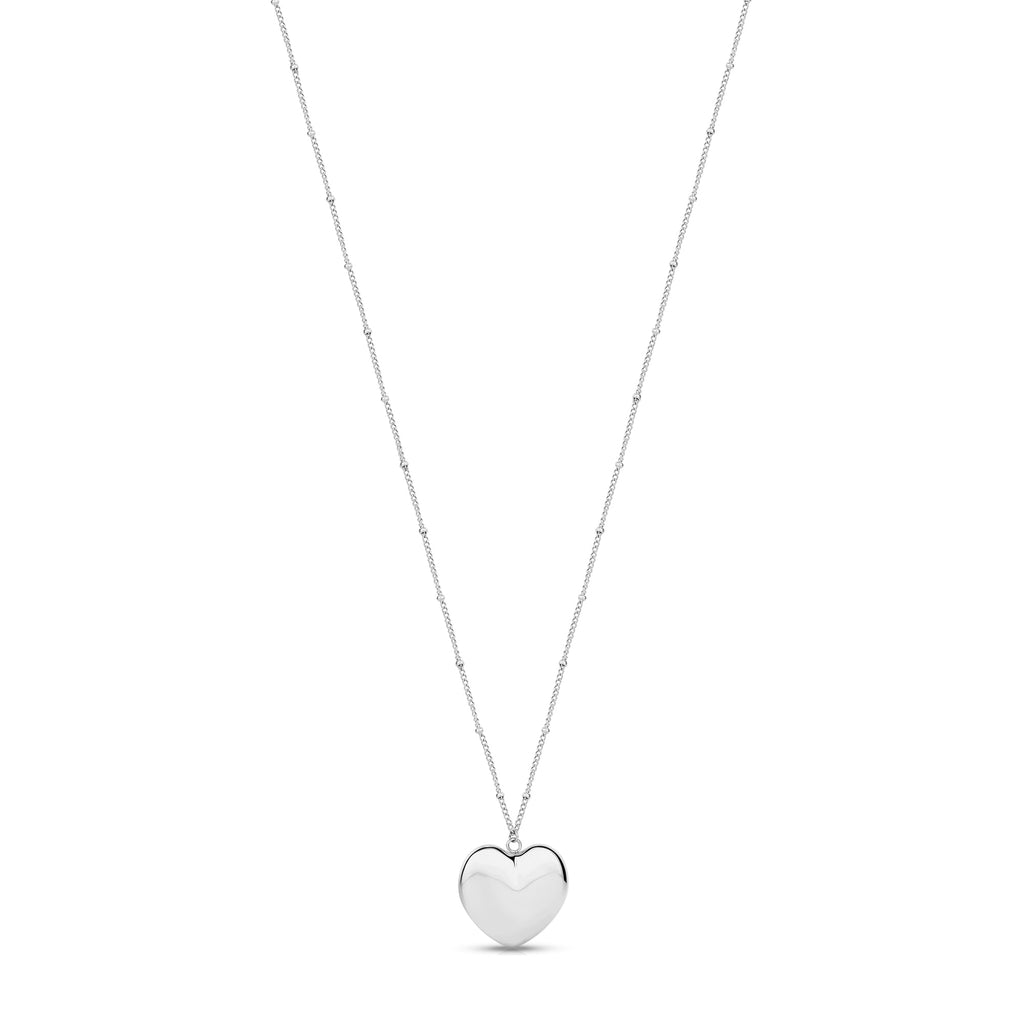 XL Heart Pendant on Long Chain