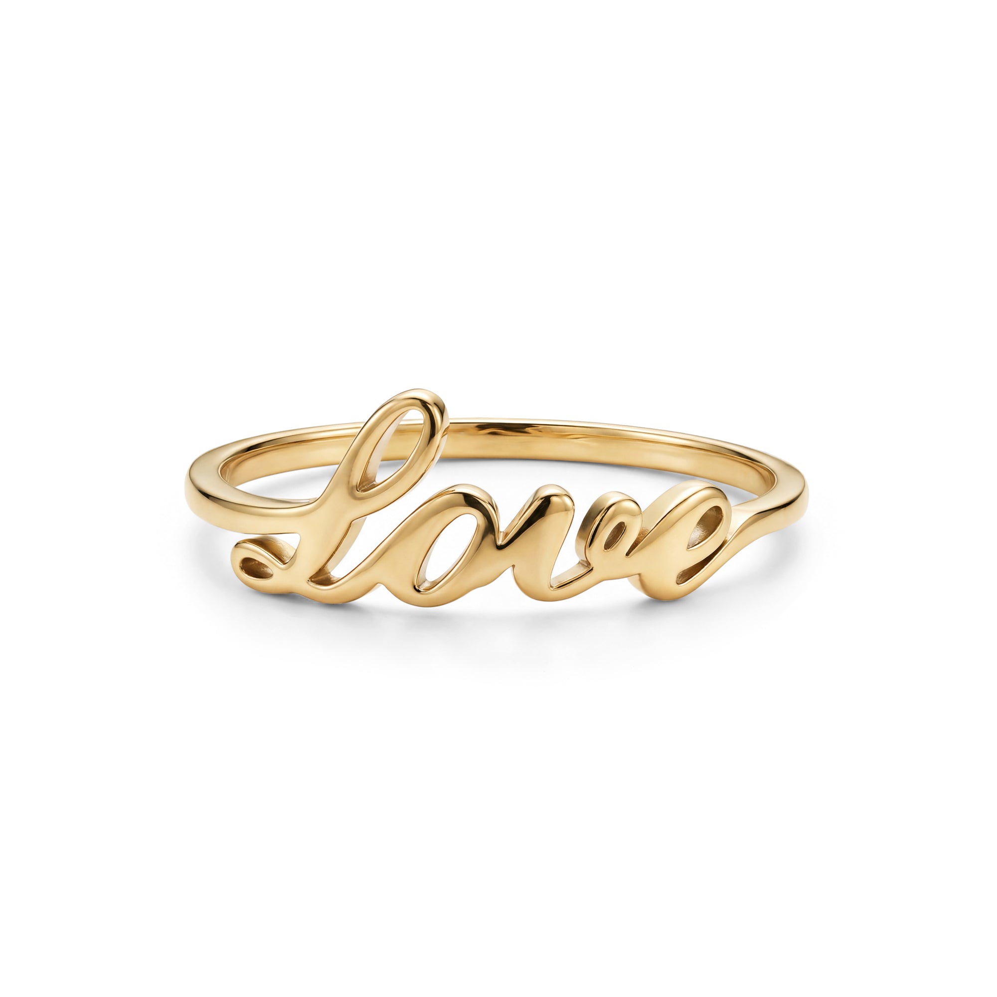 Minimal Love Script Ring