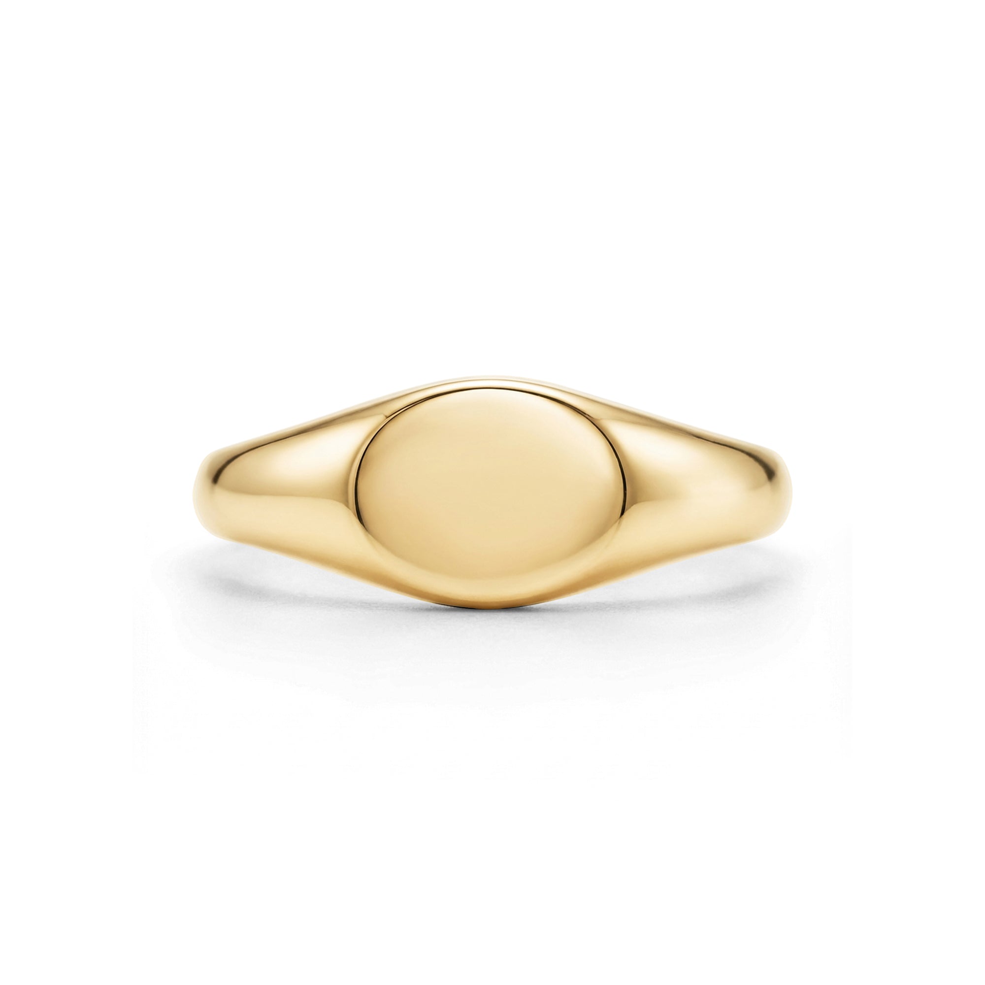 Modern Oval Signet Ring