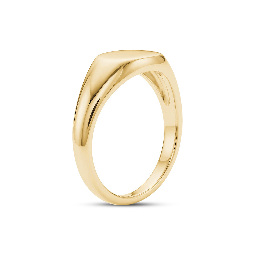 Modern Oval Signet Ring