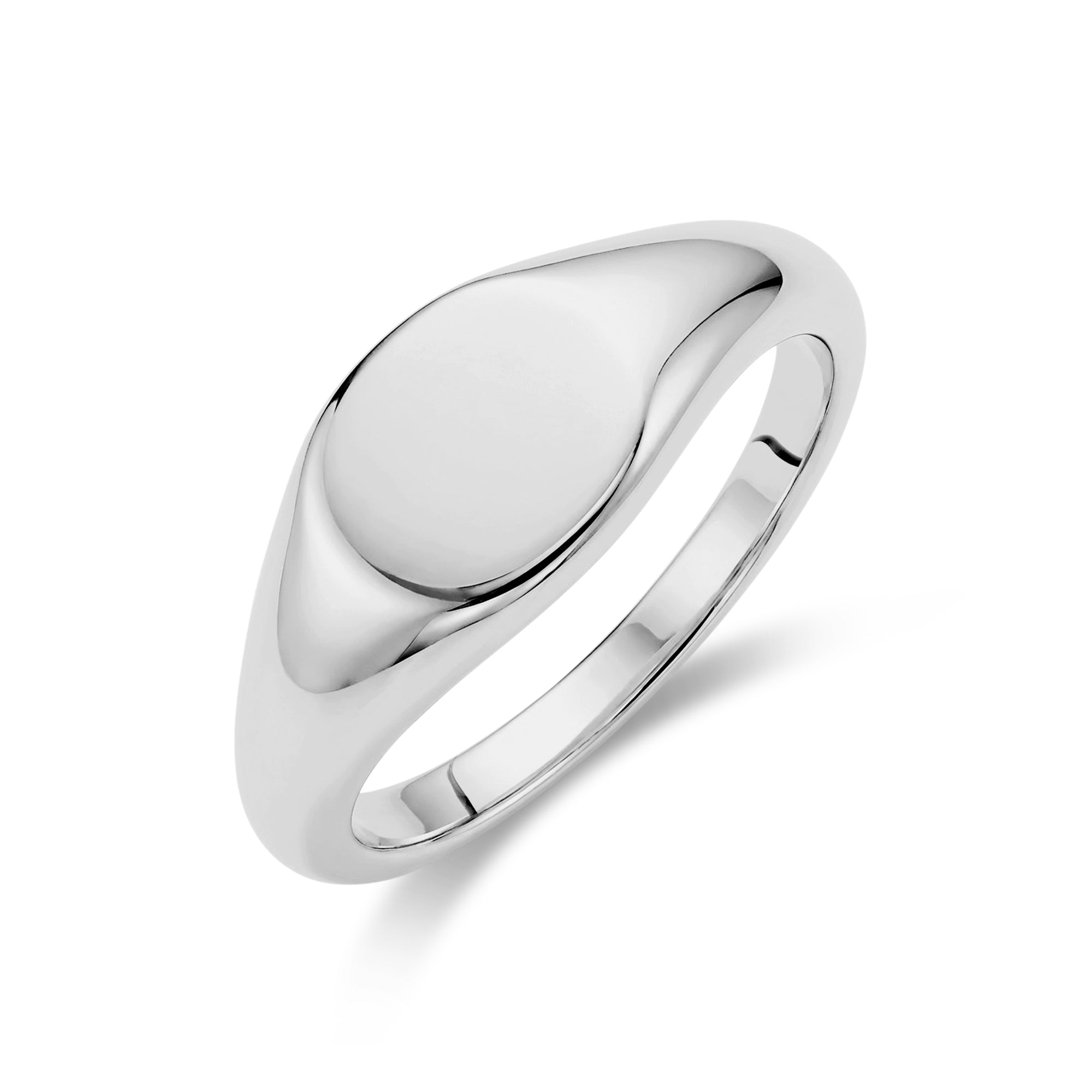 Modern Oval Signet Ring