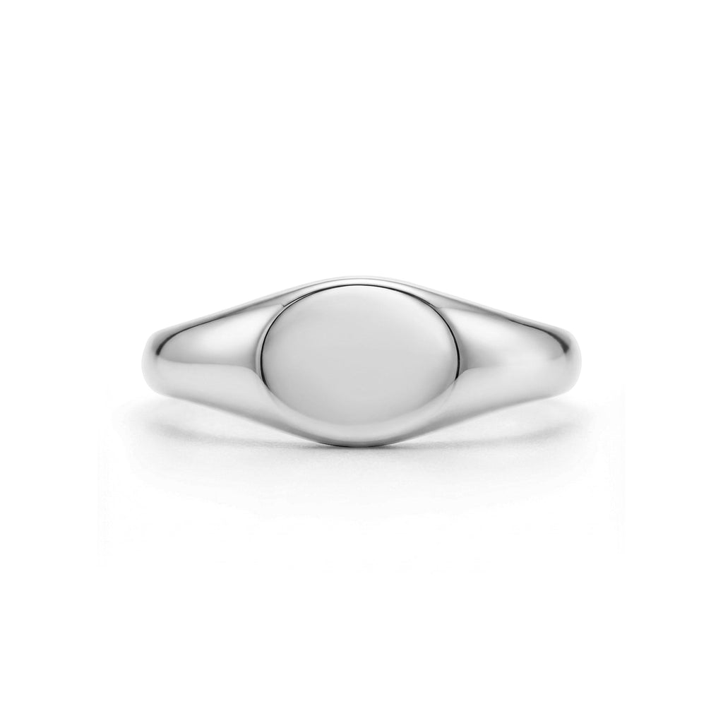 Modern Oval Signet Ring