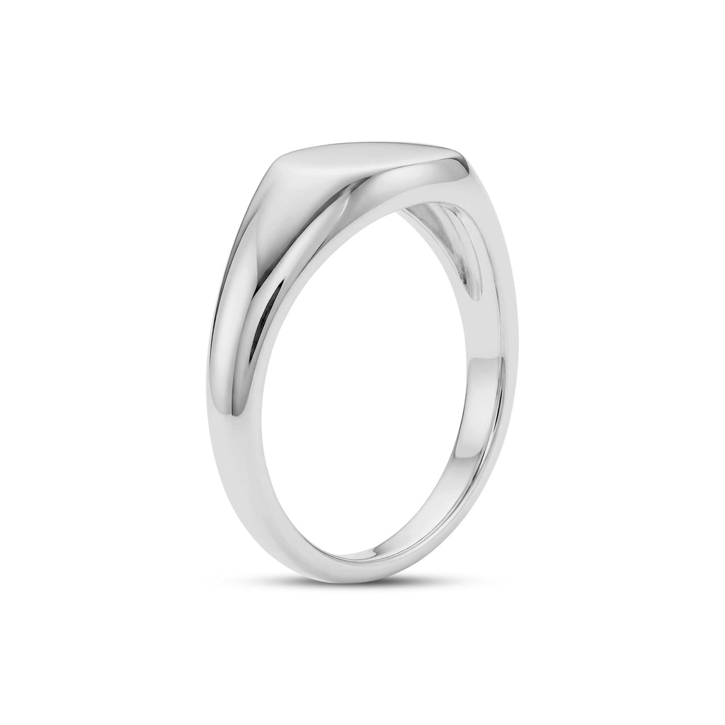 Modern Oval Signet Ring