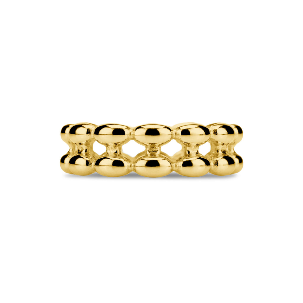 Double Row Bead Band Ring