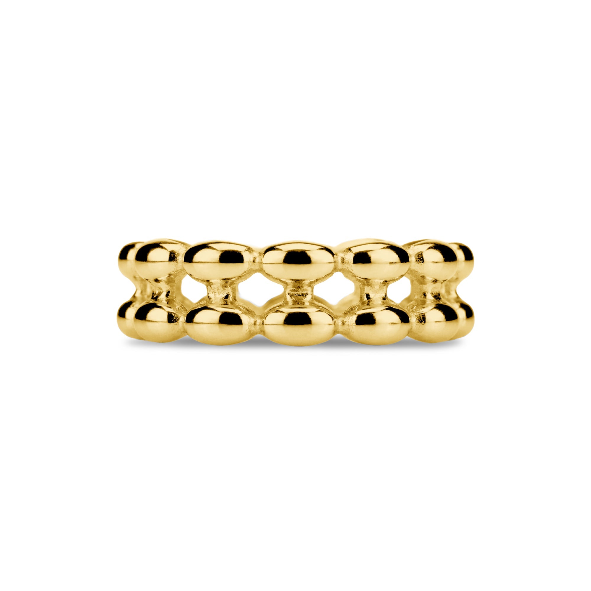 Double Row Bead Band Ring
