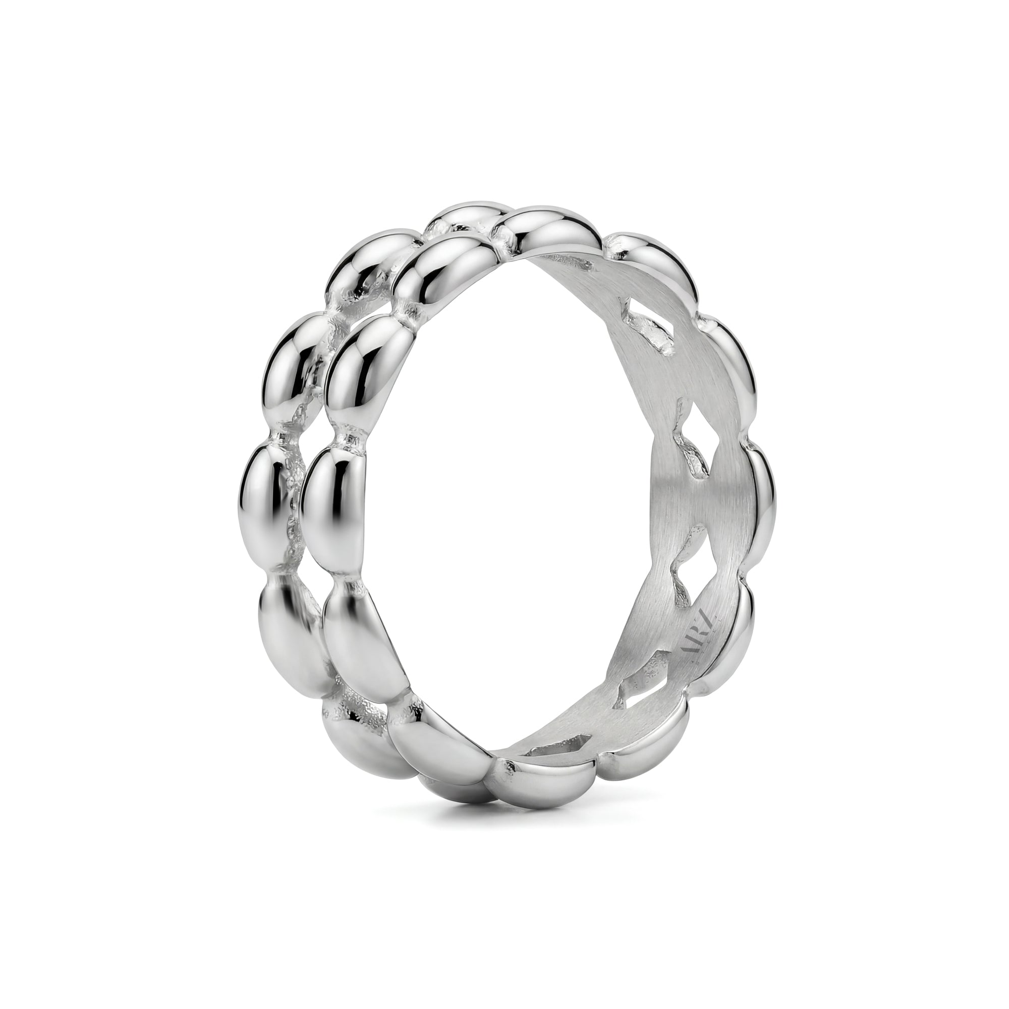 Double Row Bead Band Ring
