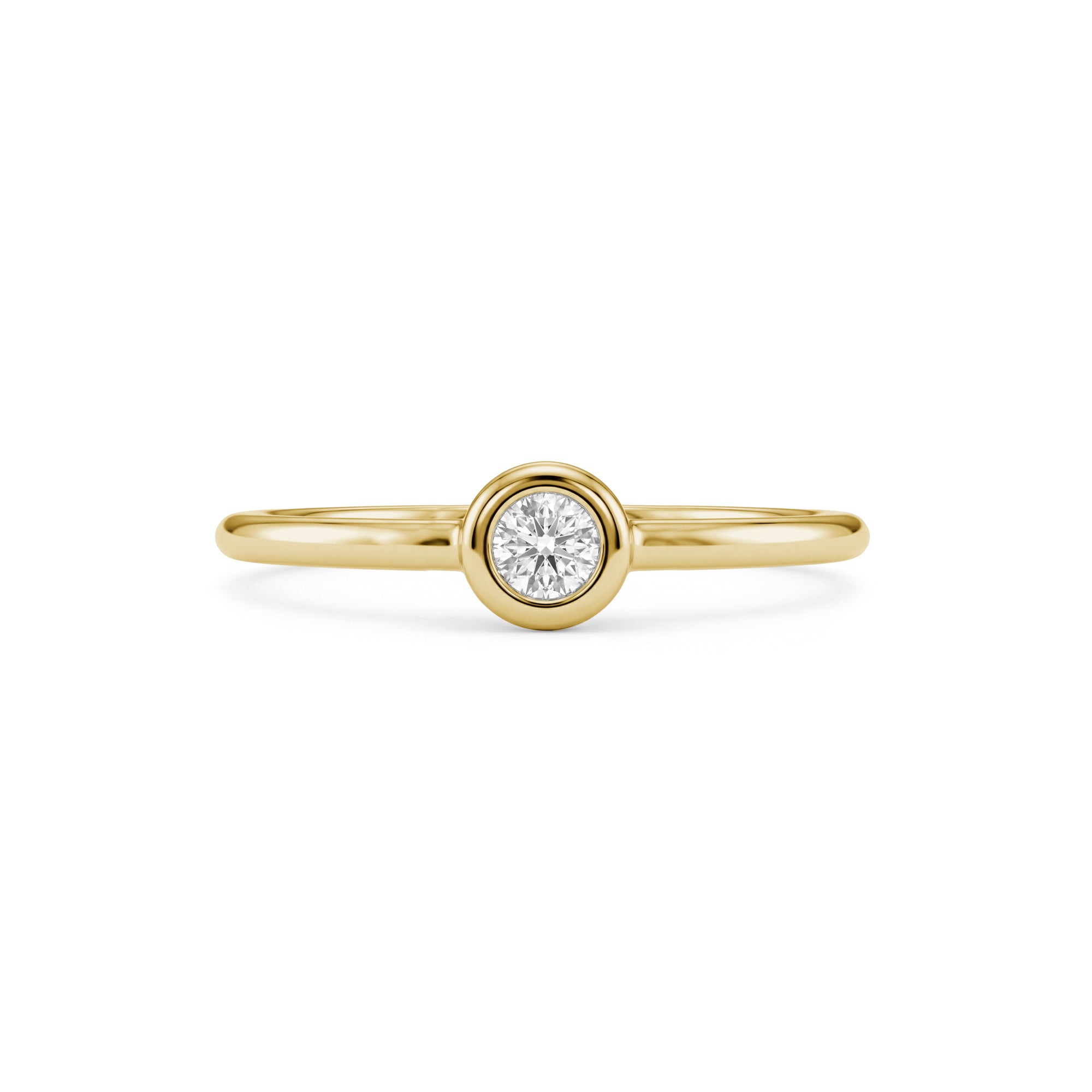Bezel Set Solitaire Ring