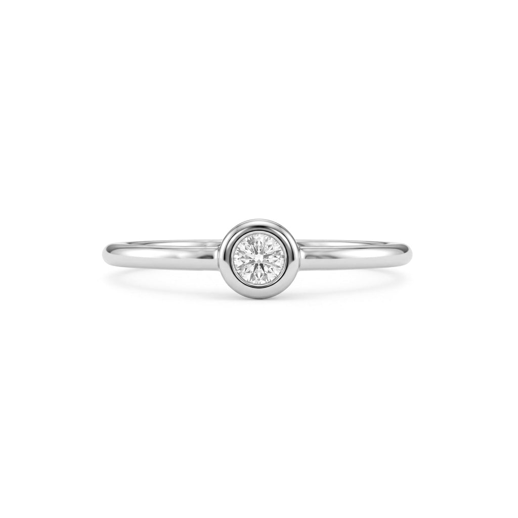 Bezel Set Solitaire Ring