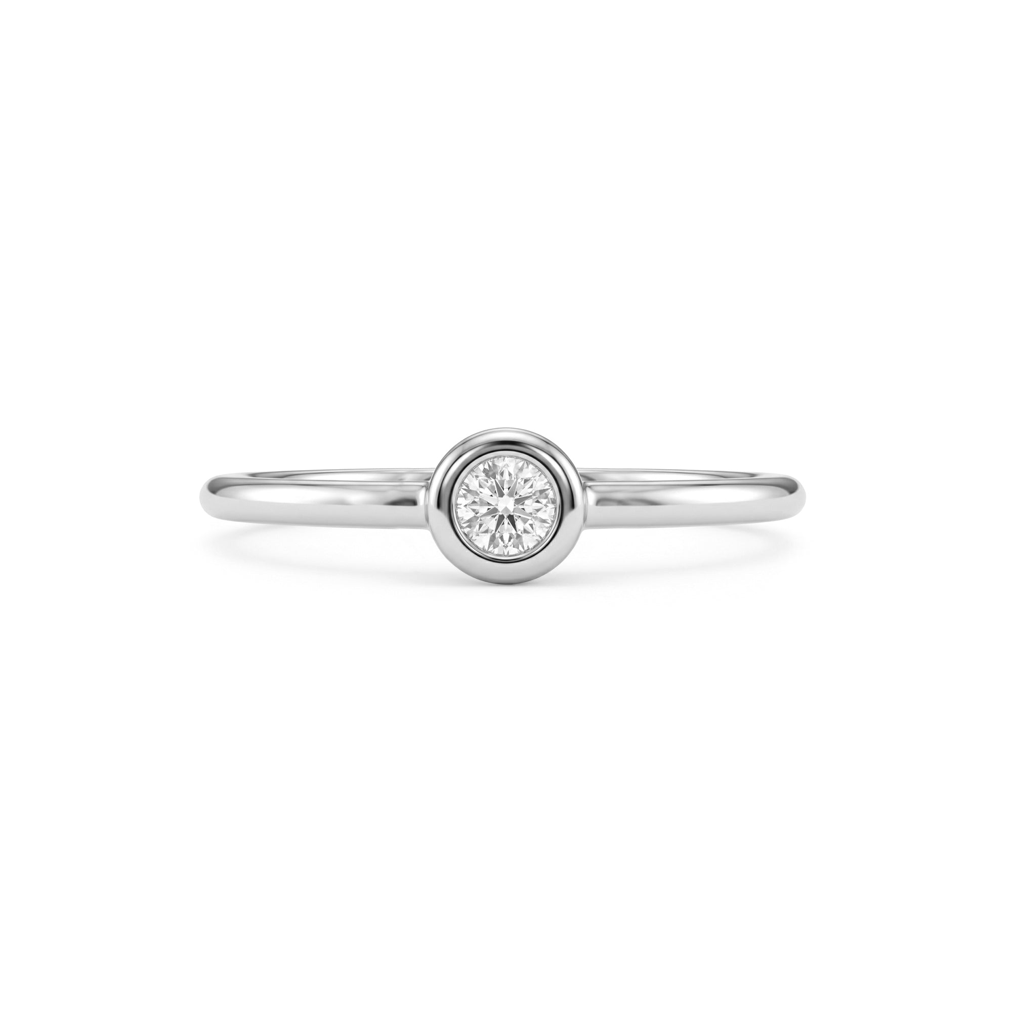Bezel Set Solitaire Ring