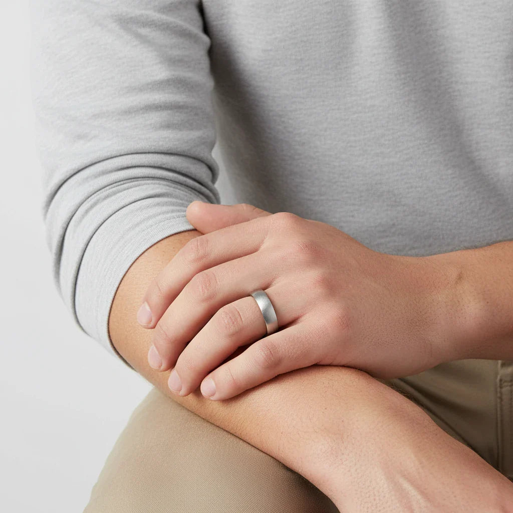 5mm Matte Flat Wedding Band