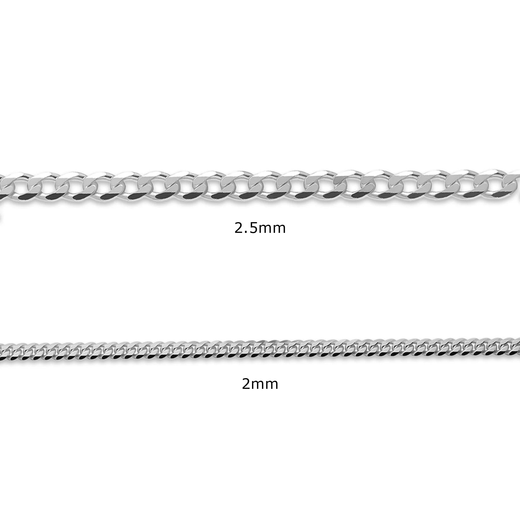 STERLING SILVER CURB CHAIN
