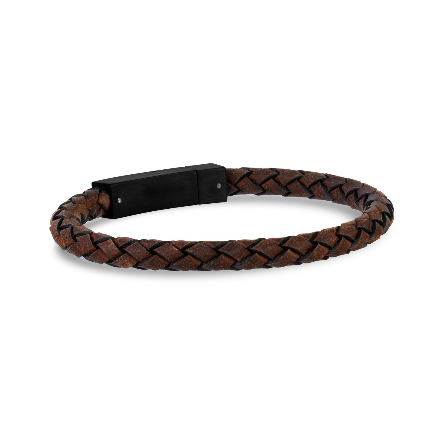 Dark Brown Leather Bracelet | 6MM