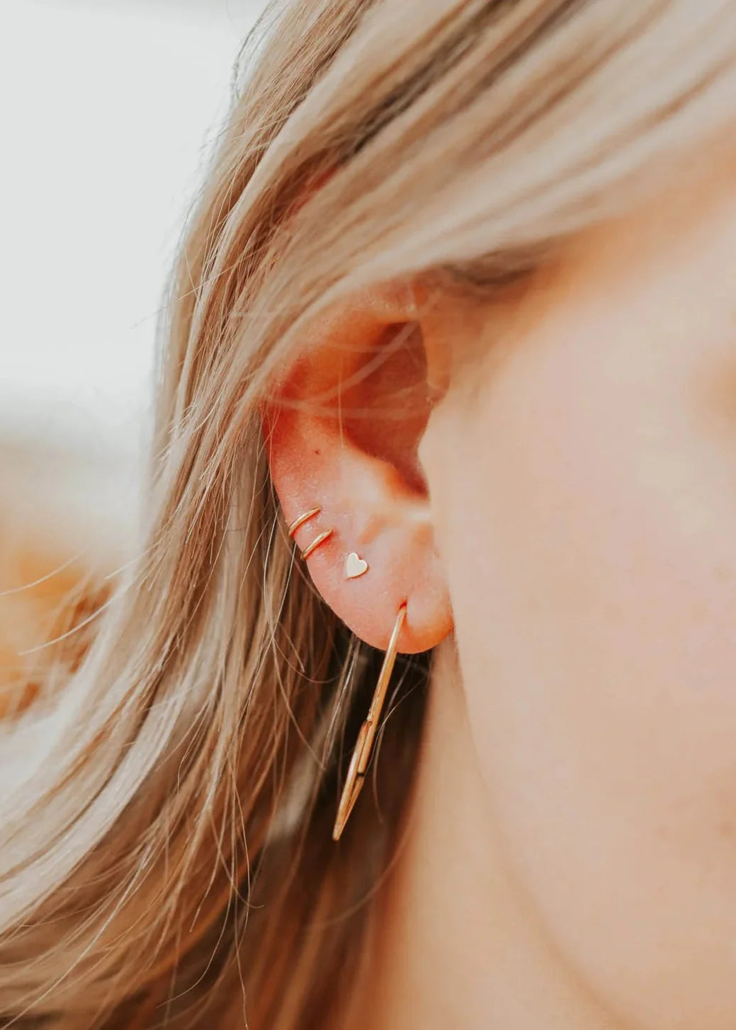 Tiny Heart Studs